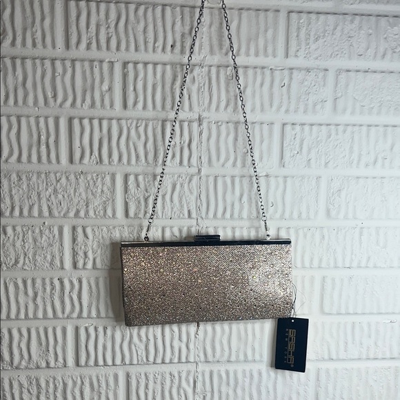 Sasha Handbags - Dazzling Silver Evening Clutch